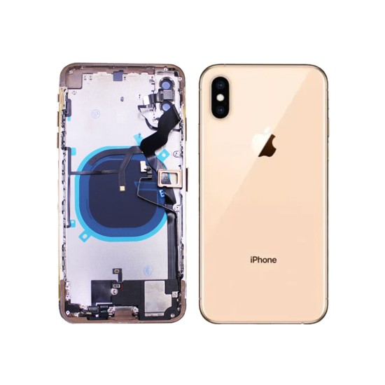 Tapa Traseira con Frame+Flex Apple iPhone XS Max Dorado